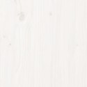  Donica ogrodowa, biała, 150x50x70 cm, lite drewno sosnowe