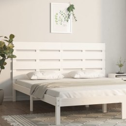  Wezgłowie łóżka, białe, 135x3x80 cm, lite drewno sosnowe