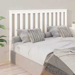  Wezgłowie łóżka, białe, 156x6x101 cm, lite drewno sosnowe