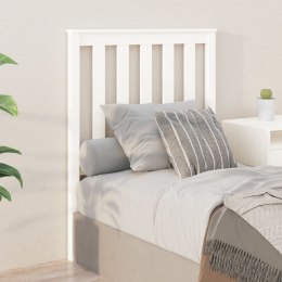  Wezgłowie łóżka, białe, 81x6x101 cm, lite drewno sosnowe