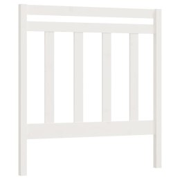  Wezgłowie łóżka, białe, 106x4x100 cm, lite drewno sosnowe