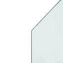 Panel kominkowy, szklany, sześciokątny, 80x60 cm
