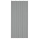 Panele dachowe, 36 szt., stal galwanizowana, szare, 100x45 cm