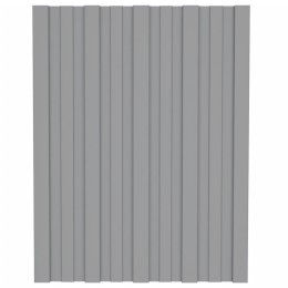 Panele dachowe, 36 szt., stal galwanizowana, szare, 60x45 cm