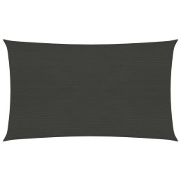 Żagiel przeciwsłoneczny, 160 g/m², antracytowy, 3x6 m, HDPE