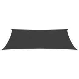 Żagiel przeciwsłoneczny, 160 g/m², antracytowy, 3x6 m, HDPE