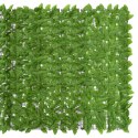 Parawan balkonowy, zielone liście, 500x150 cm