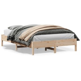 VidaXL Rama łóżka, 150x200 cm, lite drewno sosnowe