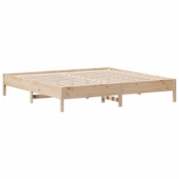 VidaXL Rama łóżka, 200 x 200 cm, lite drewno sosnowe