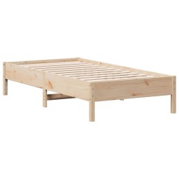VidaXL Rama łóżka, 75x190 cm, lite drewno sosnowe