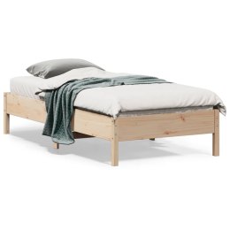 VidaXL Rama łóżka, 90x190 cm, lite drewno sosnowe