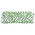 Kratka ze sztucznym bluszczem, rozsuwana, zielona, 180x65 cm
