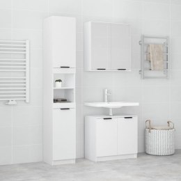 Zestaw 3 szafek łazienkowych, biały, materiał drewnopochodny