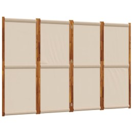 Parawan 4-panelowy, taupe, 280x180 cm