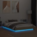 Rama łóżka z oświetleniem LED, dąb sonoma, 135x190 cm