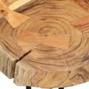 Stolik barowy plastry drewna akacjowego 90x60x110 cm