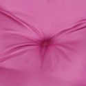 Okrągła poduszka, różowa, Ø 60 x 11 cm, tkanina Oxford