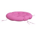 Okrągła poduszka, różowa, Ø 100 x 11 cm, tkanina Oxford