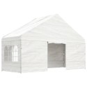 Namiot ogrodowy z dachem, biały, 20,07x5,88x3,75 m, polietylen