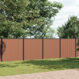 VidaXL Panel ogrodzeniowy, brązowy, 872x186 cm, WPC