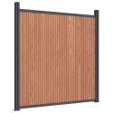 VidaXL Panel ogrodzeniowy, brązowy, 1564x186 cm, WPC