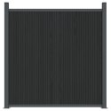 VidaXL Panel ogrodzeniowy, szary, 1564x186 cm, WPC