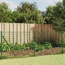 VidaXL Ogrodzenie ze zgrzewanej siatki, zielone, 1,1x10 m