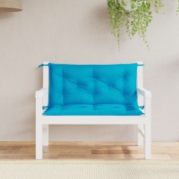 VidaXL Poduszki na ławkę ogrodową, 2 szt., niebieska, tkanina Oxford