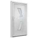 VidaXL Drzwi wejściowe, białe, 98x208 cm, PVC