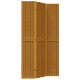 VidaXL Parawan pokojowy, 3-panelowy, lite drewno paulowni