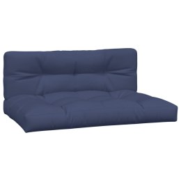 VidaXL Poduszki na sofę z palet, 2 szt., granatowe, tkanina