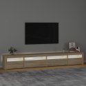 VidaXL Szafka pod TV z oświetleniem LED, dąb sonoma, 270x35x40 cm
