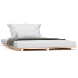 VidaXL Rama łóżka, 140x200 cm, lite drewno sosnowe