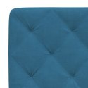 VidaXL Rama łóżka z zagłówkiem, niebieska, 90x190 cm, aksamitna