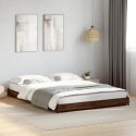 VidaXL Rama łóżka, brązowy dąb, 150x200 cm, materiał drewnopochodny