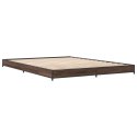 VidaXL Rama łóżka, brązowy dąb, 150x200 cm, materiał drewnopochodny