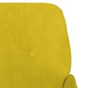 VidaXL Fotel, żółty, 62x79x79 cm, obity aksamitem