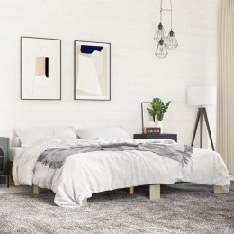 VidaXL Rama łóżka, dąb sonoma, 200x200 cm, materiał drewnopochodny