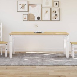 VidaXL Stół jadalniany Corona, biały, 180x90x75 cm, drewno sosnowe