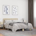 VidaXL Rama łóżka, dąb sonoma, 140x200 cm, materiał drewnopochodny