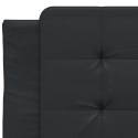 VidaXL Rama łóżka z LED, czarna, 90x190 cm, sztuczna skóra