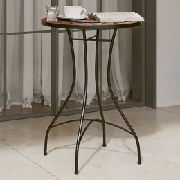 VidaXL Mozaikowy stolik bistro, terakotowo-biały Ø50x70 cm, ceramiczny