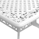 VidaXL Stół ogrodowy, biały, 150x90x72 cm, odlewane aluminium