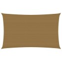 Żagiel przeciwsłoneczny, 160 g/m², kolor taupe, 3x6 m, HDPE