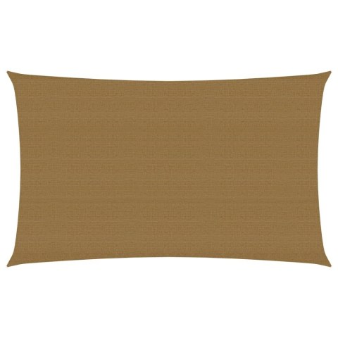 Żagiel przeciwsłoneczny, 160 g/m², kolor taupe, 3x6 m, HDPE