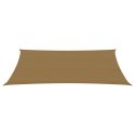 Żagiel przeciwsłoneczny, 160 g/m², kolor taupe, 3x6 m, HDPE