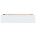 VidaXL Rama łóżka, biała, 140x200 cm, materiał drewnopochodny
