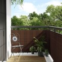 VidaXL Parawan balkonowy, brązowo-czarny, 1000x90 cm, polirattan