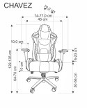 CHAVEZ fotel gabinetowy czarny