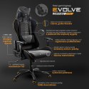 EVOLVE PRO Gaming fotel gabinetowy czarno-szarobeżowy-pomarańczowy